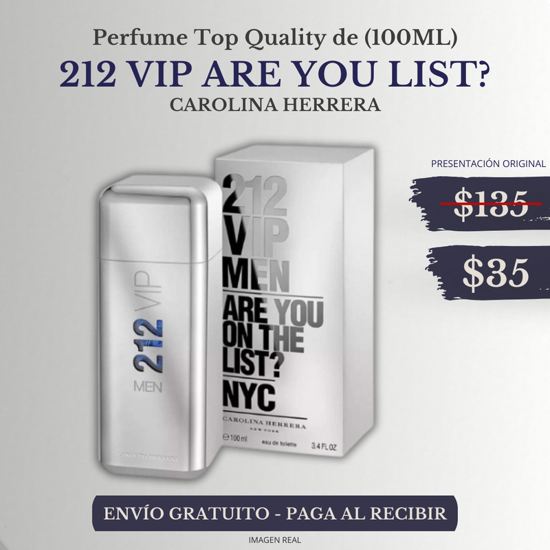 PERFUME 212 VIP ARE YOU ON THE LIST?